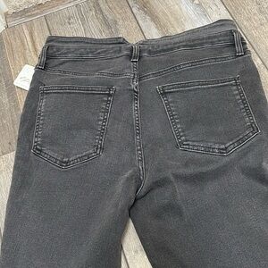 Free People Gray Jeans Button front High Rise Women 31 NWT Straight Leg Levi’s